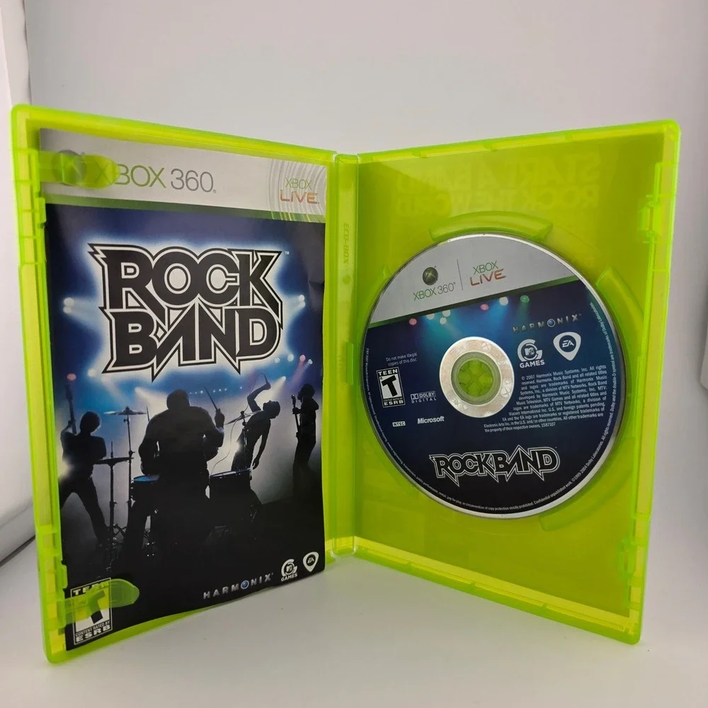 Rock Band Xbox 360 Video Game‎ Complete with Case and Disc